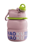 Вместительный и большой спортивный стакан, портативная трубочка из нержавеющей стали со стаканом, простой и элегантный дизайн, защита при падении