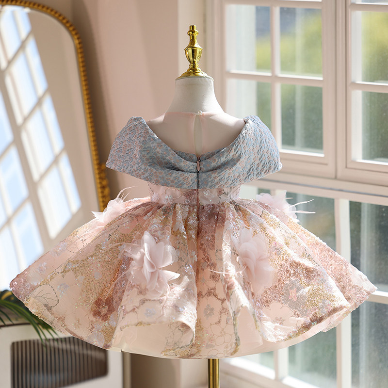新款儿童公主裙晚礼服女孩生日小礼服走秀钢琴演出服女童礼服高级,淘宝优惠券,粉丝福利购,淘宝优惠卷