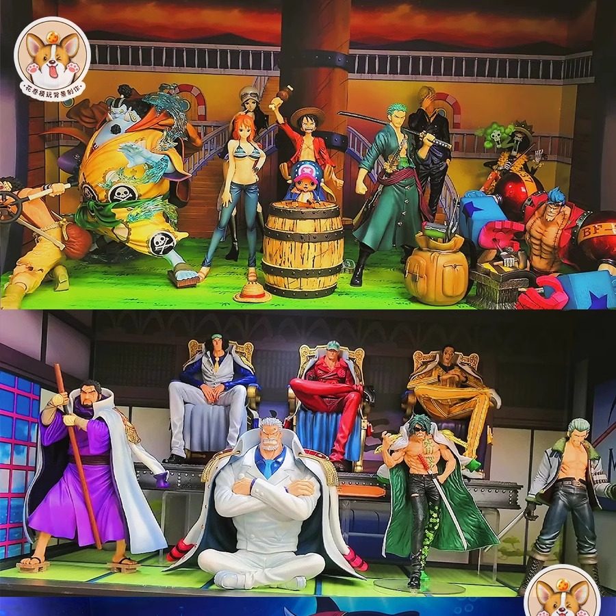 航海王/海贼王背景图蛋头岛手办盒贴纸展柜背景摄影场景布景制作,淘宝优惠券,粉丝福利购,淘宝优惠卷