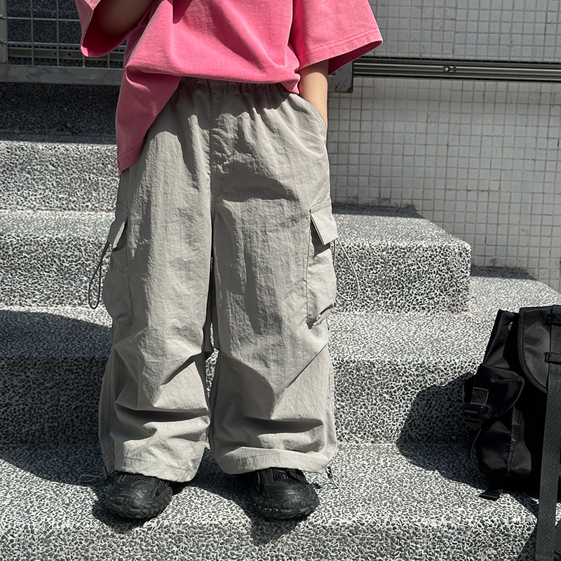 依依妈男童轻薄款防蚊裤儿童夏装裤子宝宝宽松直筒休闲裤工装裤潮 - 图1