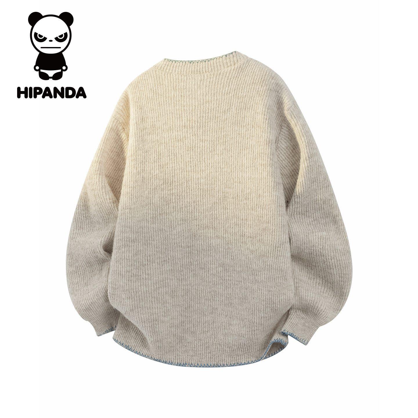 HiPanda你好熊猫秋冬款扣子领针织羊毛衫男士2025新款宽松毛衣GH,淘宝优惠券,粉丝福利购,淘宝优惠卷