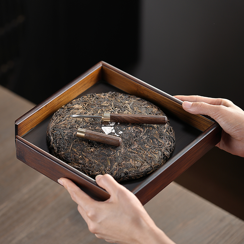 竹制普洱茶盒 储茶柜功夫茶具 茶刀分茶盘收纳开茶饼盒茶道零配件,淘宝优惠券,粉丝福利购,淘宝优惠卷