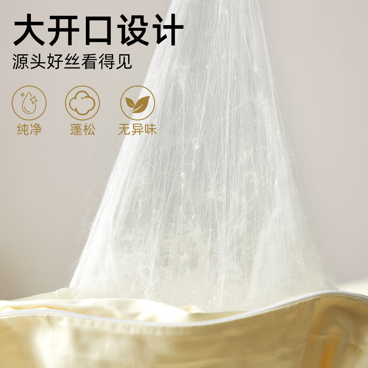 南方寝饰100%桑蚕丝被春秋被冬被子母二合一被抗菌蚕丝被空调被子