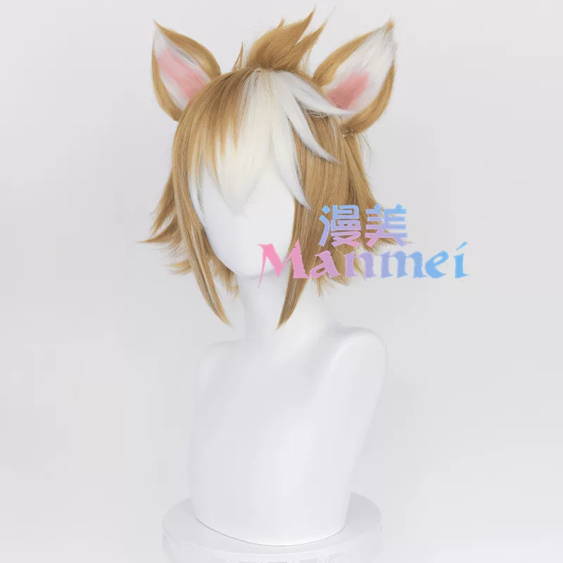 漫美 The original Goro god cos wigs of rebels, the top ears on the top of the hair head of the rice wife,