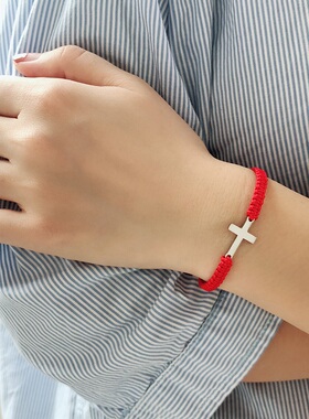 时尚个性简约ins十字架手链