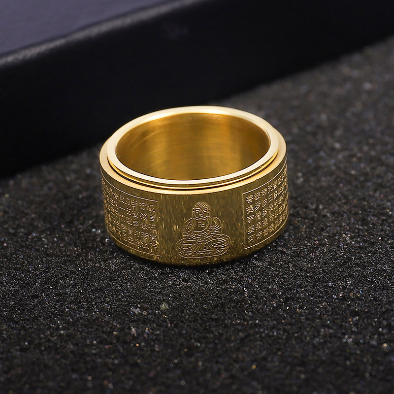 十二生肖本命佛守护神心经转动戒指男护身招财解压指环食指戒子,淘宝优惠券,粉丝福利购,淘宝优惠卷