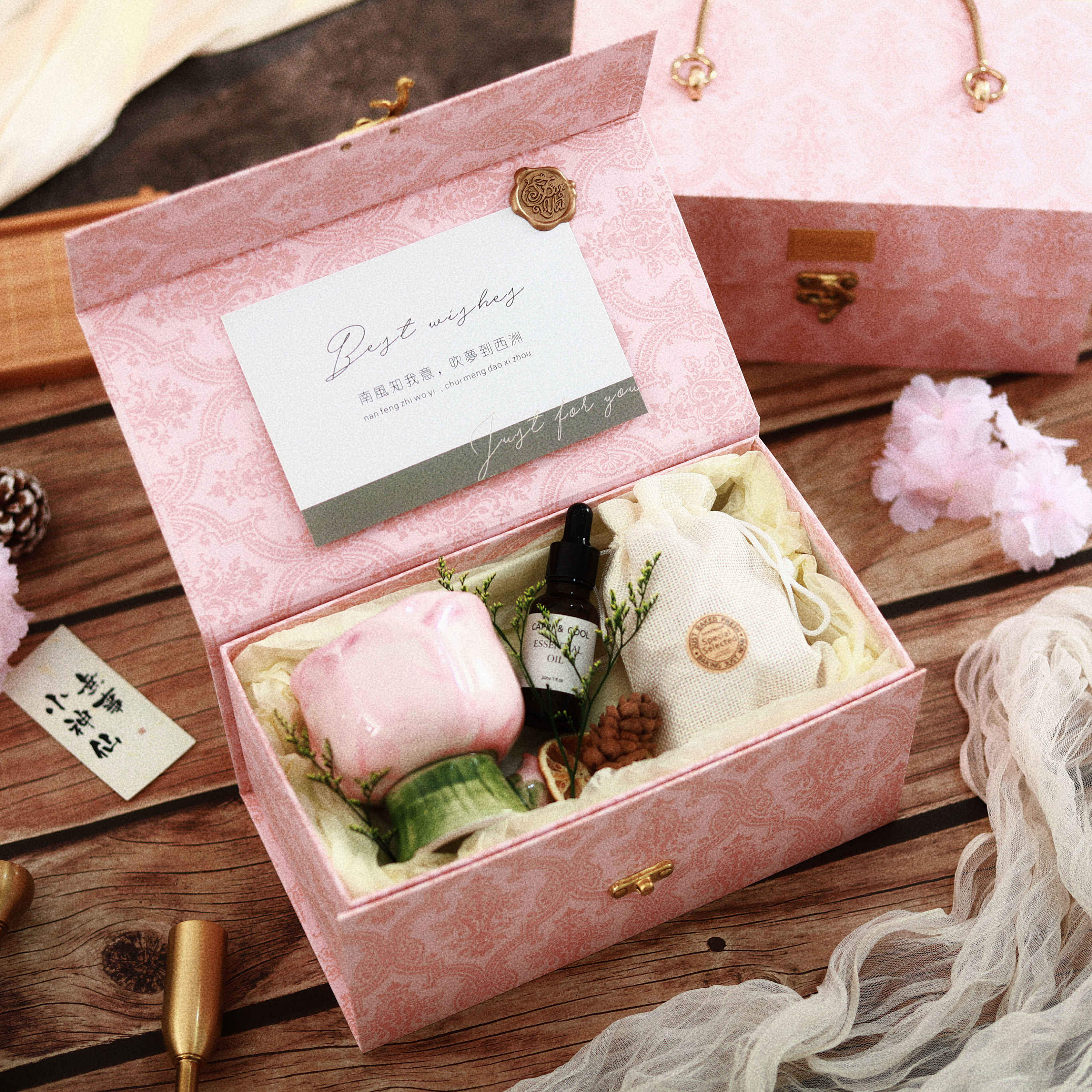 《浅草樱野》香薰精油扩香石礼盒套装香氛摆件氛围感送女生的礼物,淘宝优惠券,粉丝福利购,淘宝优惠卷