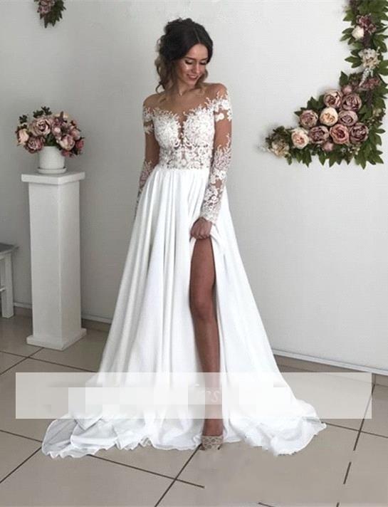 2020新款婚纱冬季新娘奢华一字肩礼服 Wedding Gown Bridal Dress