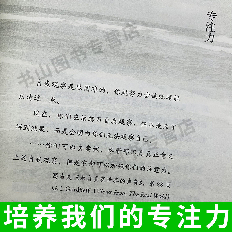 自我观察(第四道入门手册) 雷德·霍克 专注力冥想 修身养性自我实现成功励志书籍 心理学社科人生感悟生活哲学社交人际沟通读物 - 图3