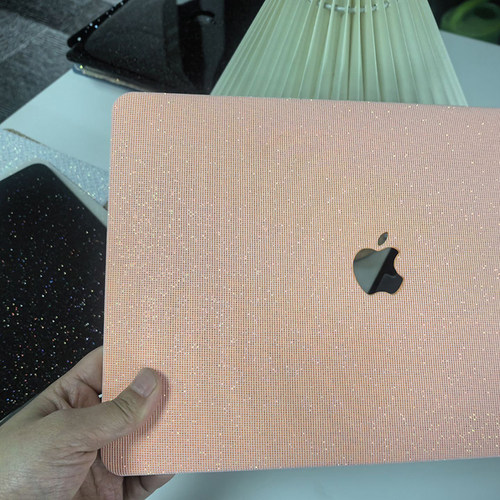 Macbook笔记本保护壳适用M5芯片A3434苹果Air13电脑Pro14金葱闪粉A3113外壳M4新款A3114配件A2681轻薄A2337套 - 图3