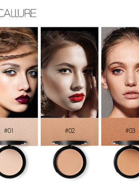FOCALLURE 3 Colors Make Up Face Pressed Powder控油定妆粉饼