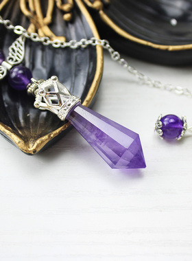 如鸿男女水晶多面体灵摆