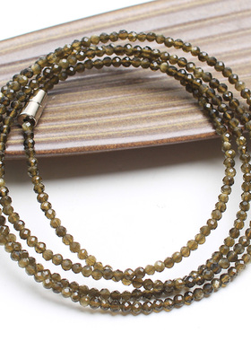 如鸿女黑曜石多圈手链