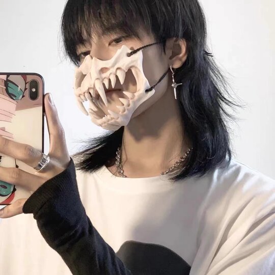 COMICDuo Tiger Yasha Half Face Bone Mask
