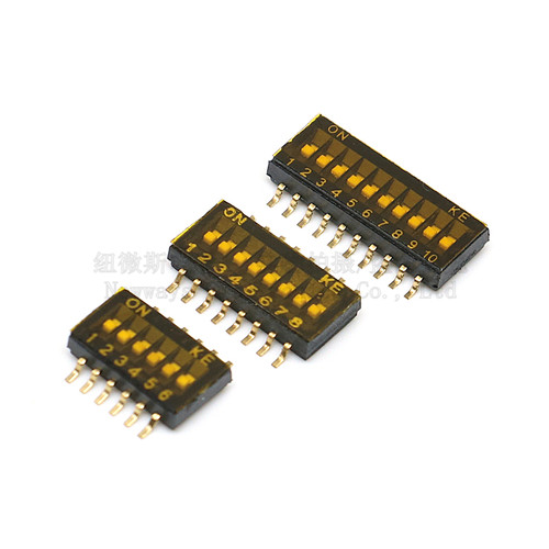 KE ON拨码开关DSHP贴片 1.27MM 2P 3P 4P 5P6P8P10P 1.27拨码开关 - 图0