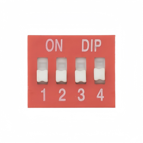 2.54mm 红色/蓝色拨码开关 1P/2P/3P/4P/5P/6P/8P/10P DS平拨直插 - 图3