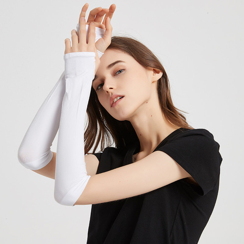 夏季冰防晒男士袖套女紫外线护臂手臂套袖冰丝假袖子手套薄款开车