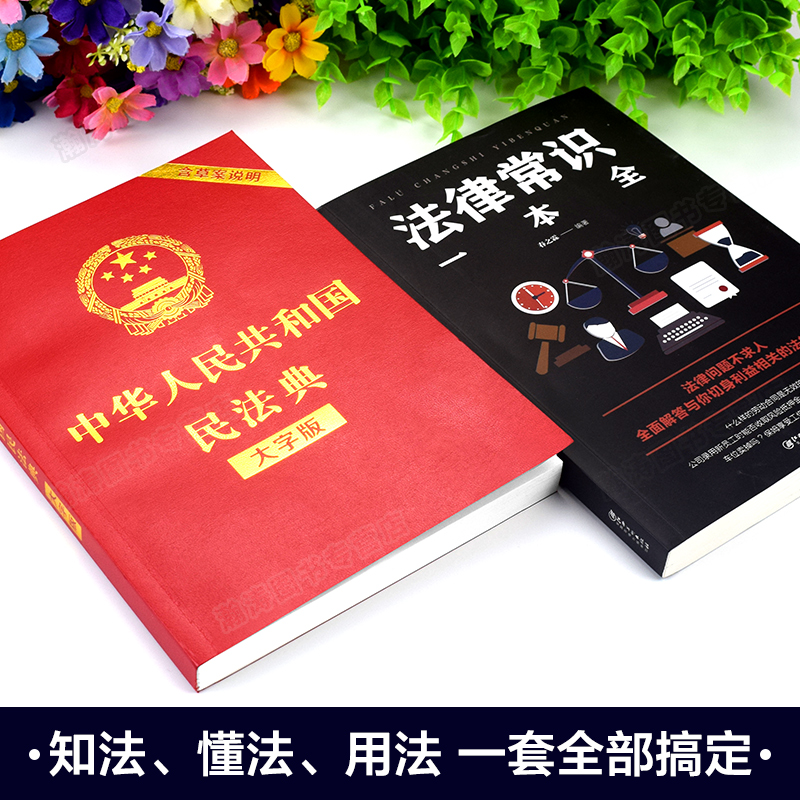 全套5册民法典法律常识一本全正版书籍中华人民共和国民法典婚姻合同法律法规司法解释汇编案例分析解读-图0