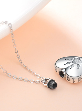 纯银骨灰盒纪念殡葬宠物猫狗项链