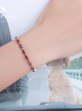 小如彩宝系列彩色蛋面圆形手链简约轻奢叠戴闪烁轻奢气质手表扣