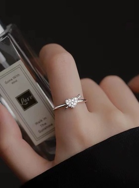 旭平【一箭倾心】丘比特之箭爱心戒指女轻奢指环精致气质食指戒