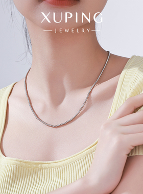 旭平不锈钢圆珠项链简约ins冷淡风小众设计高级感甜酷气质锁骨链