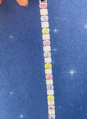 旭平时尚闪烁糖果彩宝手链女ins风闪耀手饰