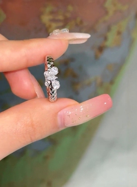 旭平新中式复古麦穗蝴蝶结戒指女宫廷风食指戒时尚易搭高级感指环