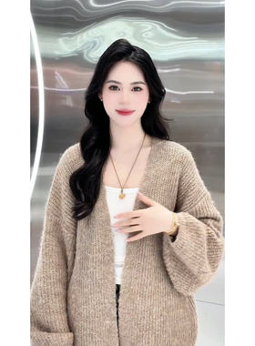 旭平新中式复古禅意风编绳长款毛衣链花丝镂空葫芦项链