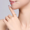 Xuping plain ring with frosted texture, crushed ice and gypsophila, light luxury, simple and easy to wear ring