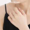 Xuping Flowers for You micro-paved plum blossom ring for women elegant and sweet temperament simple ins index finger ring
