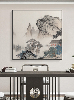 泰山日出玄关画靠山图客厅挂画