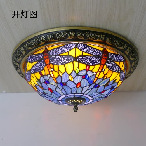 现代地中海吸顶灯卧室美式复古书房田园玄关过道走廊门厅阳台灯 - 图2