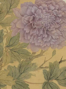工笔画打印白描底稿竖幅没骨花卉图高清线描用于初学者临摹创作