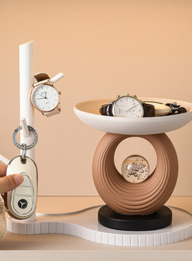 中古风时来运转钥匙收纳玄关摆件