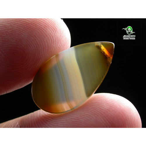 lssp/绿色石品wp26 不还价 水滴老玛瑙配珠 天然老缠丝对珠 - 图0