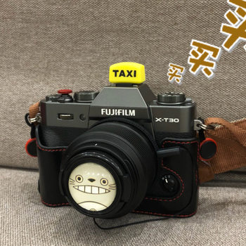 Taxi hot shoe protective cover mini cartoon SLR camera universal Canon 5d4 Sony mirrorless Fuji xt30 Nikon a7m3 hot shoe cover 80d dustproof 90d cute creative photography accessories 6d2