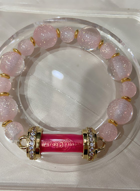 顶鼎泰牌泰国特色工艺品心心福管精美镶钻管管手串高颜值甜美