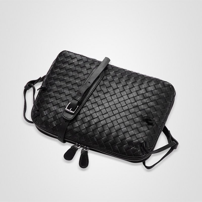 编织新款2020韩版真皮潮斜挎小包包 伊琳莎女士包袋