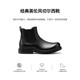 ECCO genuine leather short boots for men, autumn and winter new breathable and comfortable business leather boots, City Seoul 522354