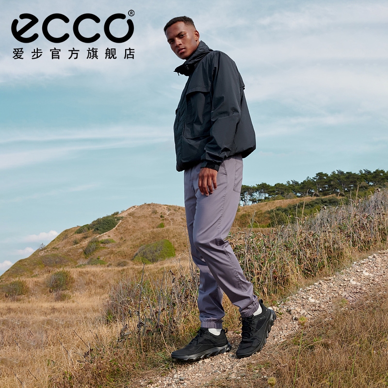 ECCO爱步老爹鞋男 黑色百搭潮流轮胎鞋运动  驱动820194 - 图0