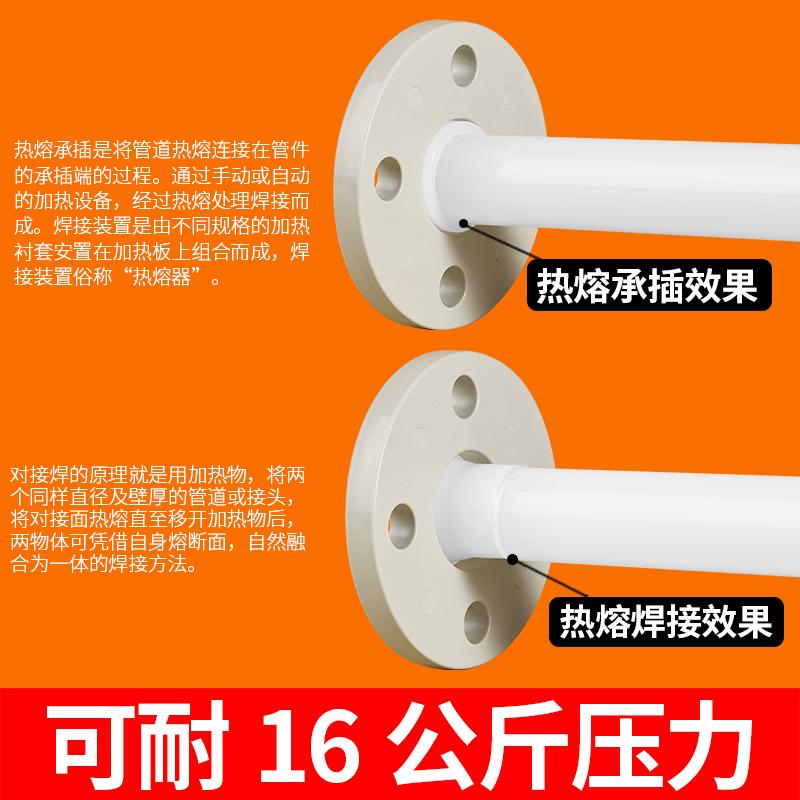 戎生PVDF活套法兰热熔承插对焊法兰适配器衬钢法兰盘耐高温强酸碱 - 图1