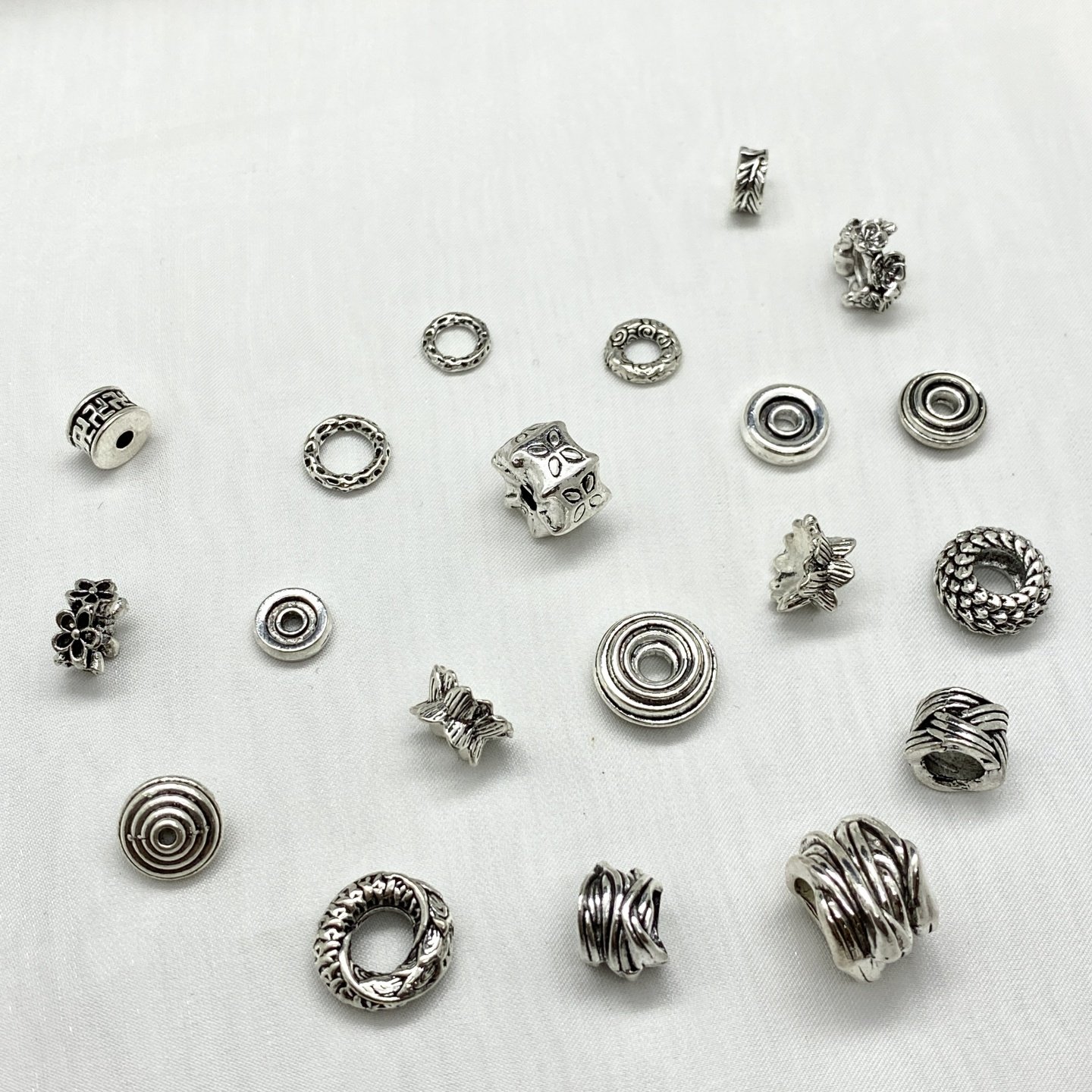 水晶diy配饰高保色合金电镀复古风绕线隔珠手串隔片轴承跑环配件,淘宝优惠券,粉丝福利购,淘宝优惠卷