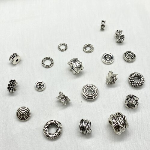 水晶diy配饰高保色合金电镀复古风绕线隔珠手串隔片轴承跑环配件 - 图2