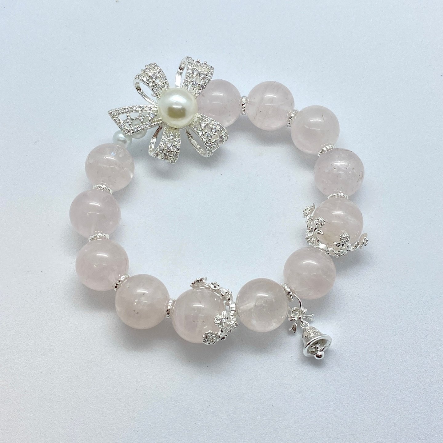 水晶diy配饰品铜合金电镀时尚蝴蝶结隔珠跑环花托隔片手串珠配件,淘宝优惠券,粉丝福利购,淘宝优惠卷