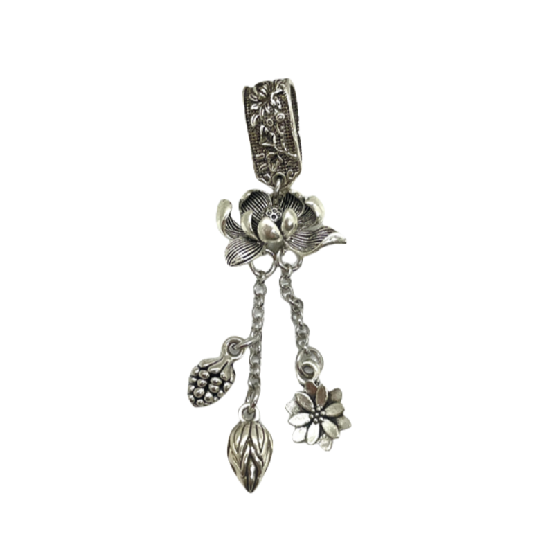 水晶diy配饰品新款链条流苏复古莲花吊坠镂空玫瑰花提溜隔珠配件,淘宝优惠券,粉丝福利购,淘宝优惠卷