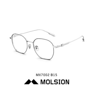 陌森眼镜框不规则金属镜复古近视可配度数男女款防蓝光镜架MX7002