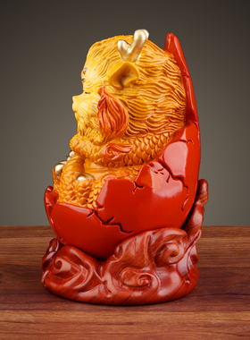 聚缘阁彩铜麒麟乔迁开业装饰摆件