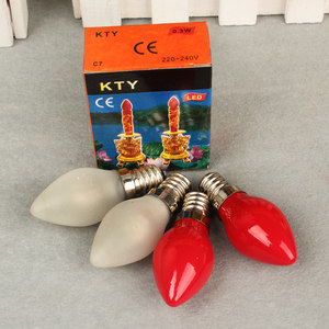 聚缘阁 财神观音蜡烛灯灯泡莲花灯灯泡 电子灯长明灯灯泡