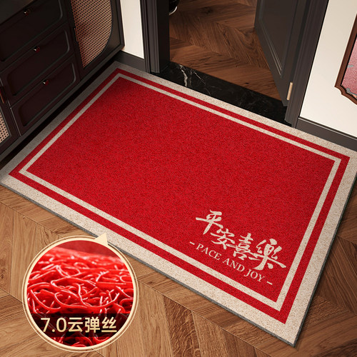 入户门地垫卡通玄关大门门口耐脏免洗脚垫家用门外进门可裁剪地毯 - 图0